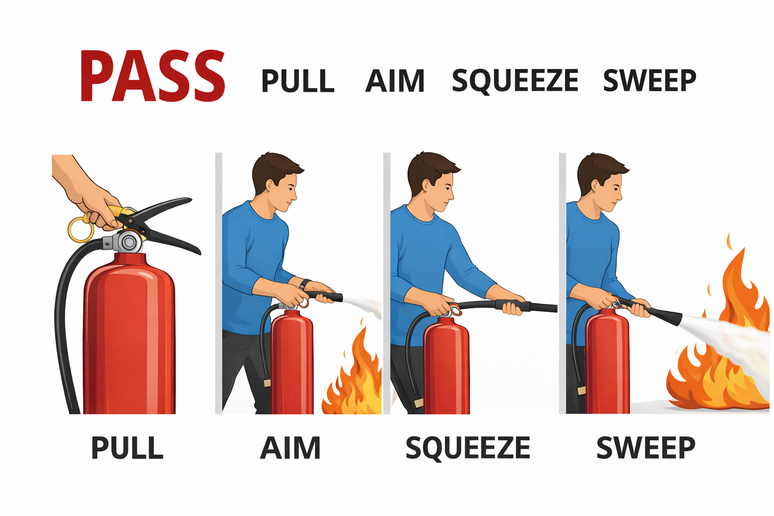 How to Use a Fire Extinguisher Correctly (PASS Saves Seconds)